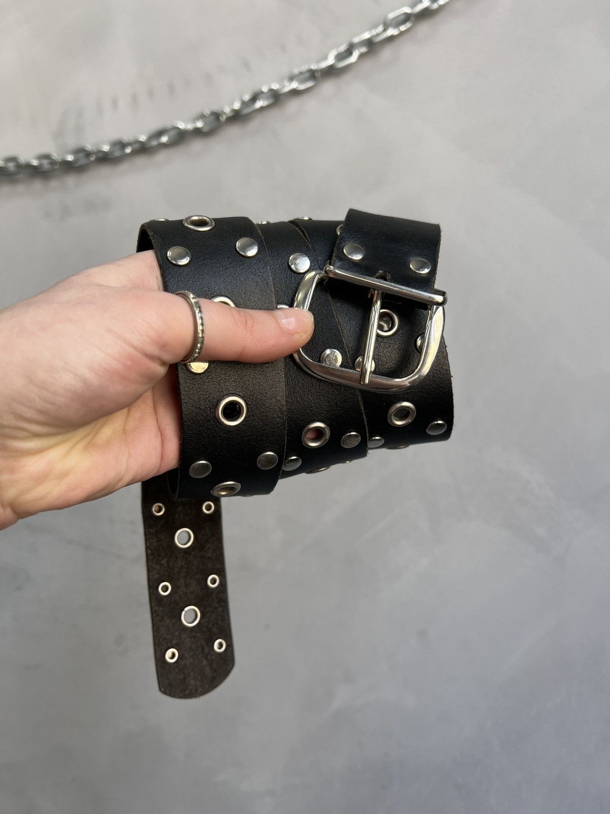 Hysteric Glamour Leather Belt Metal Hysteric Glamour Style Y2K Size ONE SIZE - 2 Thumbnail