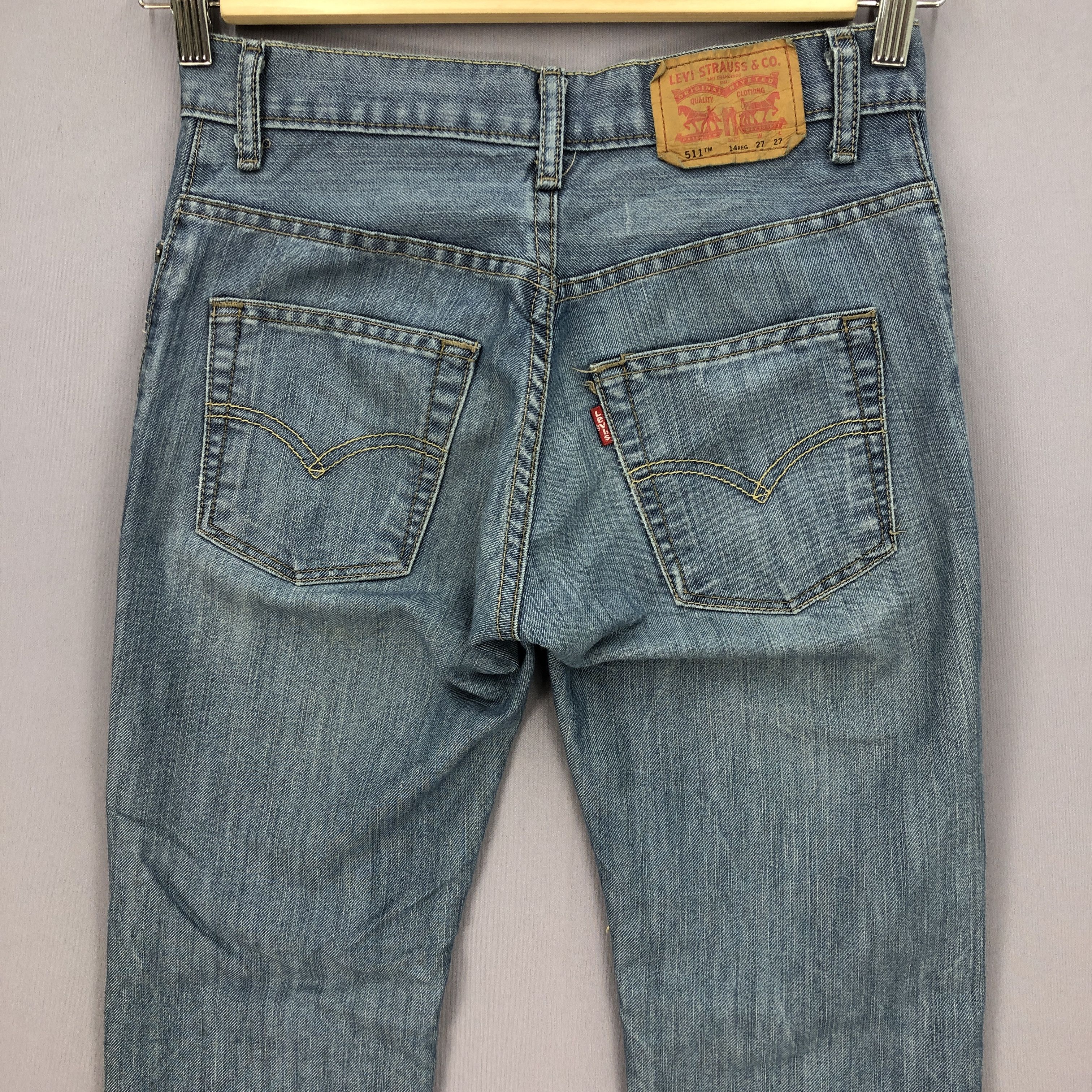 Levi's Vintage Levis Dirty Jeans Levi's Slim Skinny Blue Denim Size 26" / US 2 / IT 38 - 4 Thumbnail