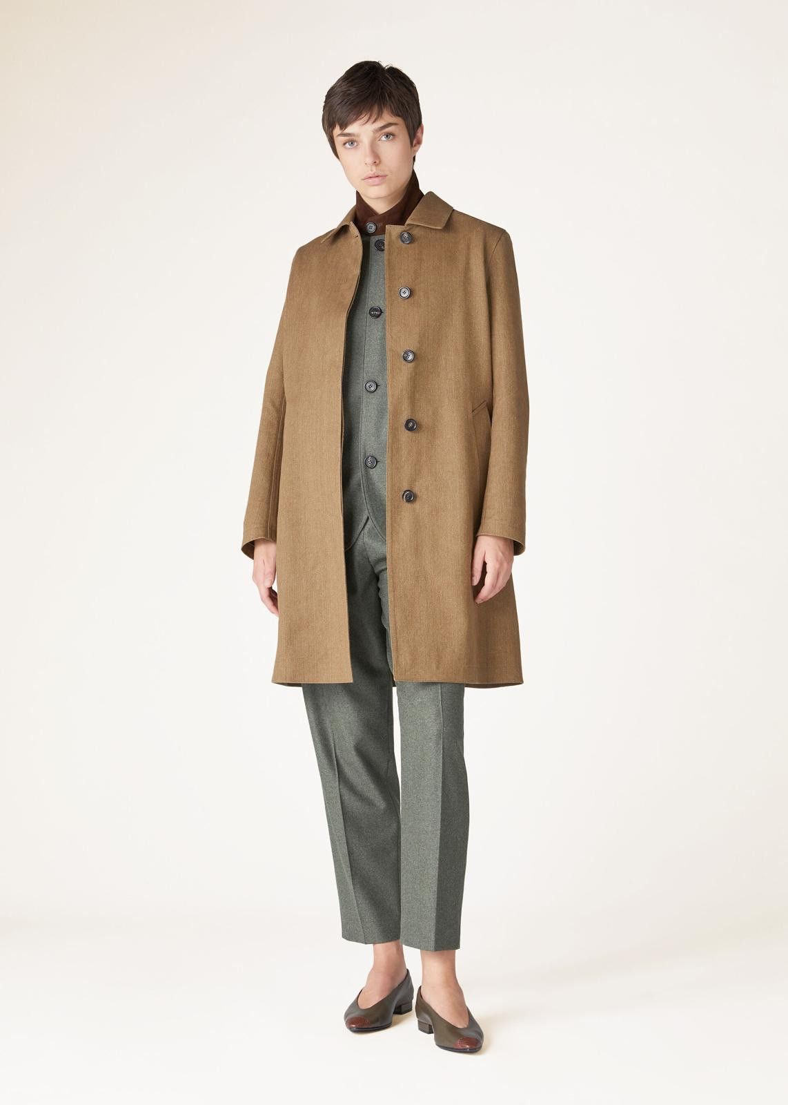 Loro Piana o1srvl11e1224 Cotton Alder Coat in Brown Size S / US 4 / IT 40 - 6 Thumbnail