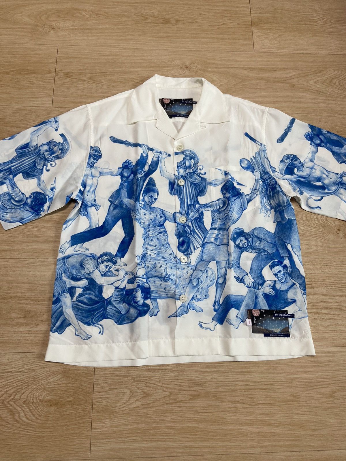 Prada S PRADA FW16 Christophe chemin Important ones viscose Shirt Size US S / EU 44-46 / 1 - 5 Thumbnail