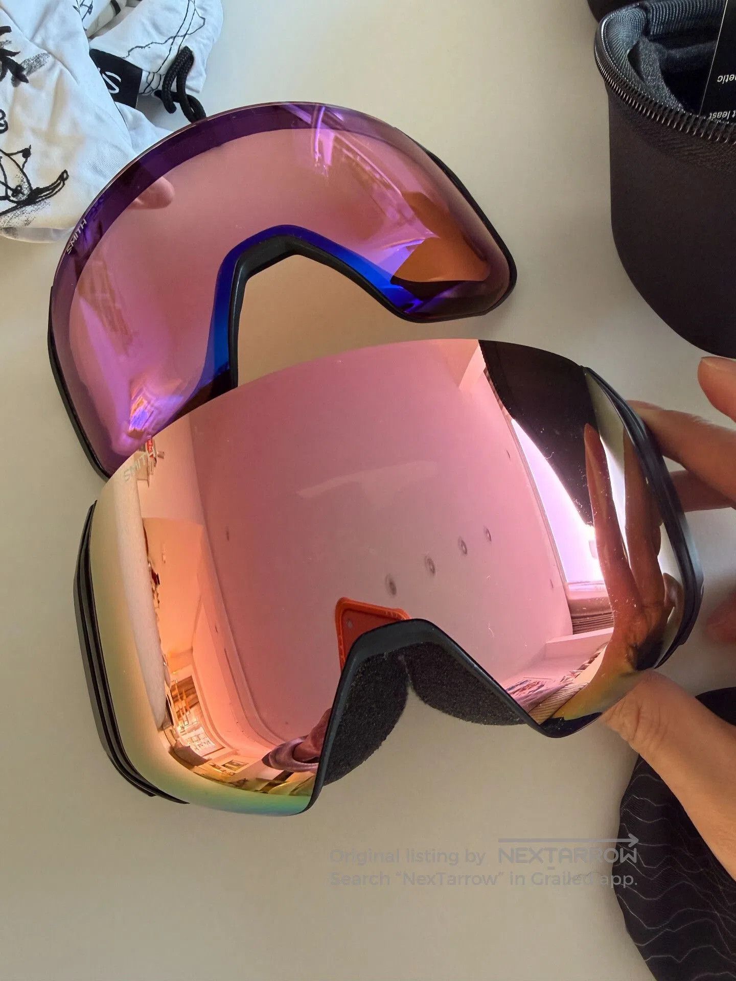 Smith Optics smith 4d mags ski goggles with pink lens. Size ONE SIZE - 1 Thumbnail