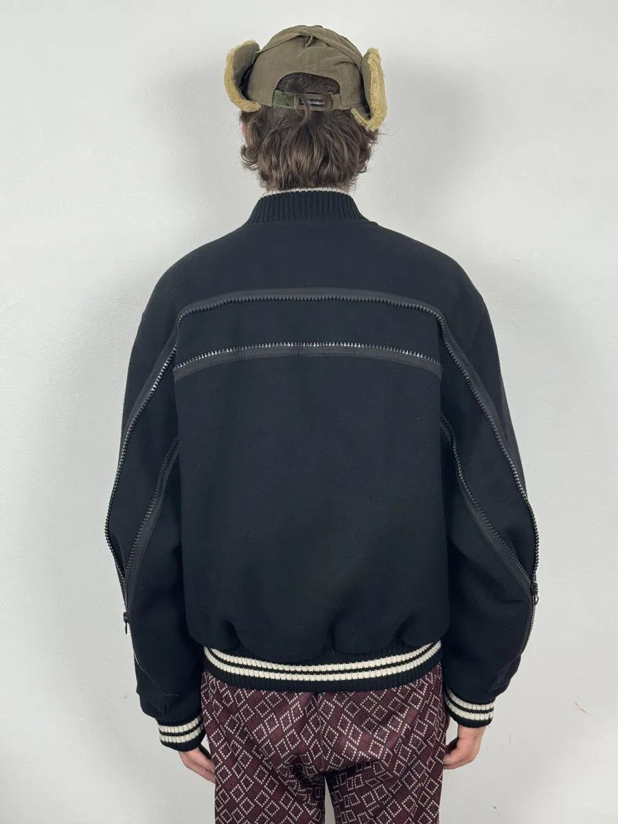 Dries Van Noten Dries Van Noten Black Wool Backzip Bomber Jacket Size US M / EU 48-50 / 2 - 4 Thumbnail