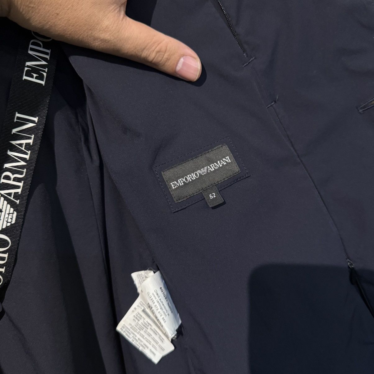 Emporio Armani Emporio Armani Travel Essentials Single-brested blazer Size 52R - 6 Thumbnail