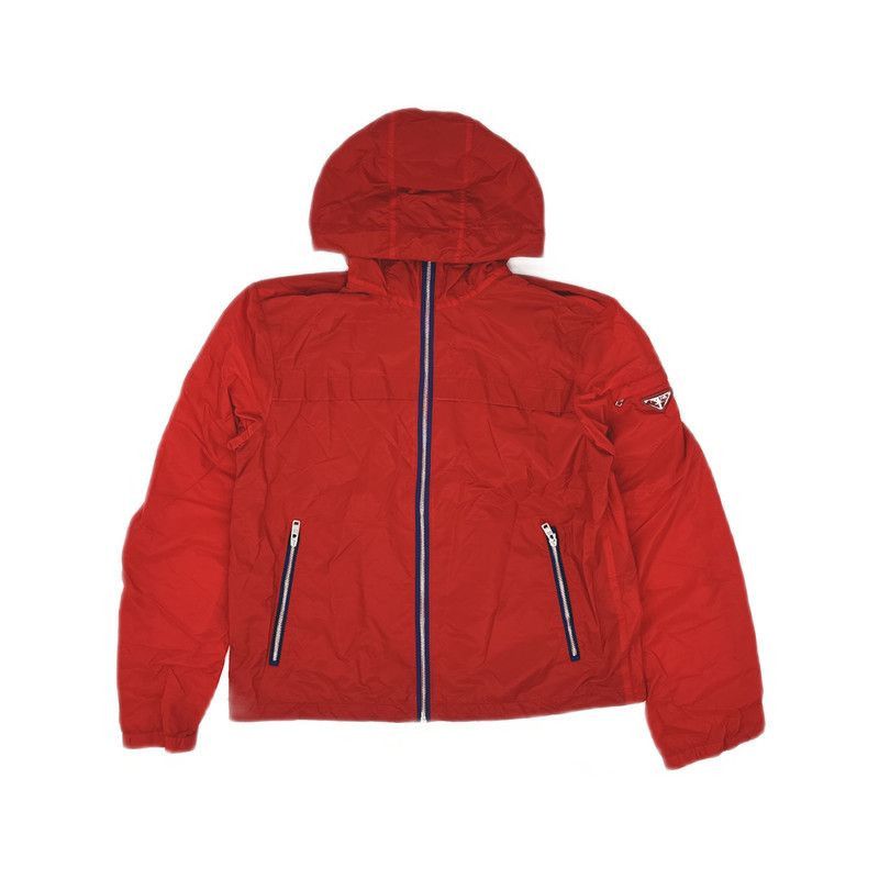 Prada Prada Red Hooded Classic Zip Jacket-2506 Size US XL / EU 56 / 4 - 8 Thumbnail