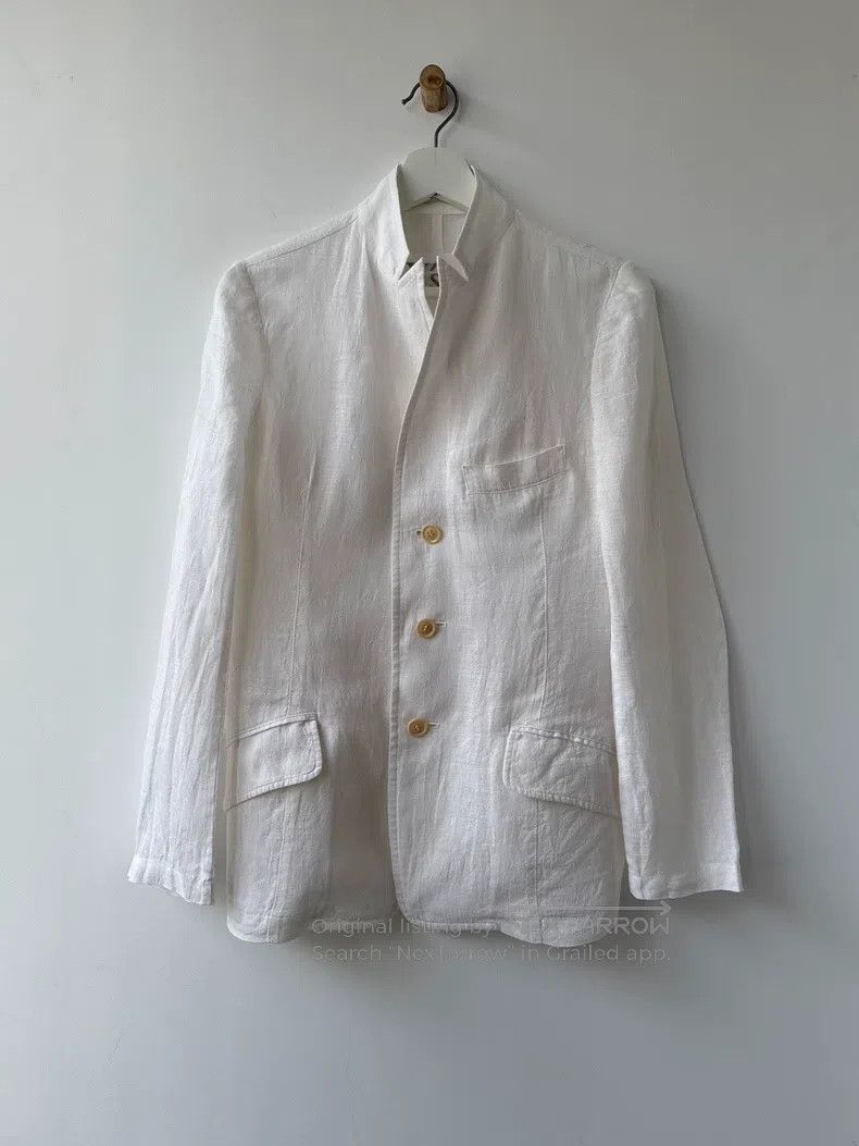 Yohji Yamamoto Yohji Yamamoto 16SS Minimalist Linen Suit Jacket Size US S / EU 44-46 / 1 - 2 Thumbnail
