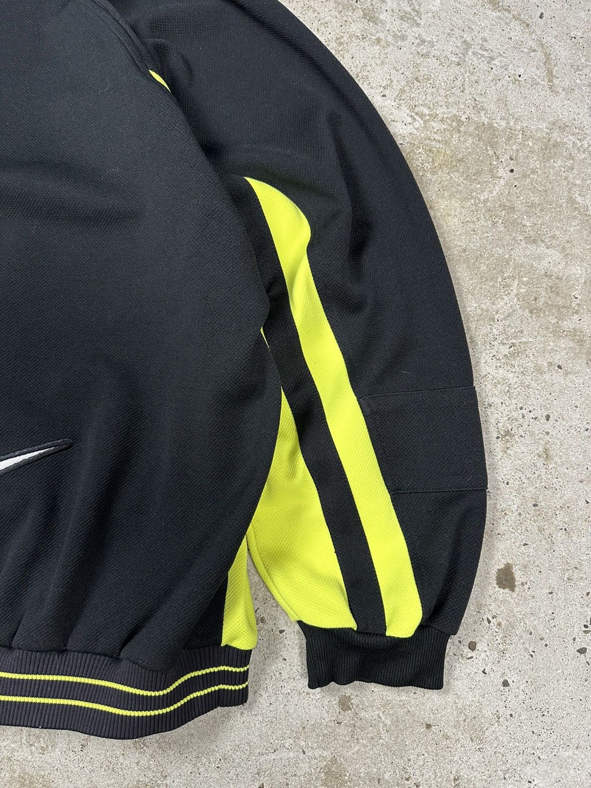 Nike Vintage 90s Nike Black Neon Track Jacket Multi Swoosh Logo Size US XL / EU 56 / 4 - 13 Thumbnail