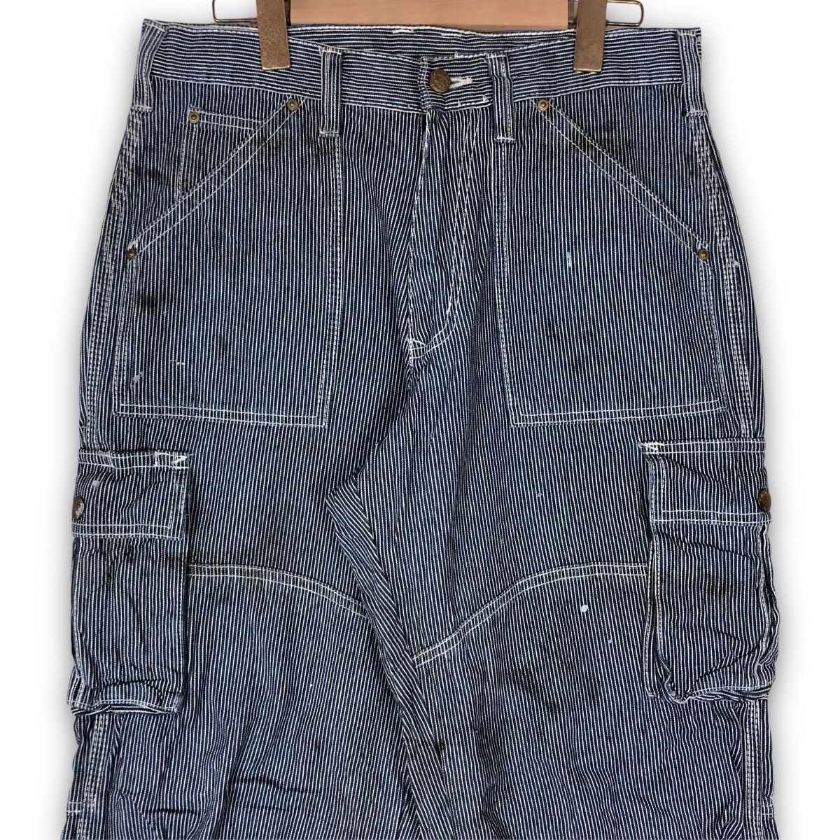 Vintage Vintage Dogman Stipe Cargo Pants Size US 32 / EU 48 - 2 Thumbnail