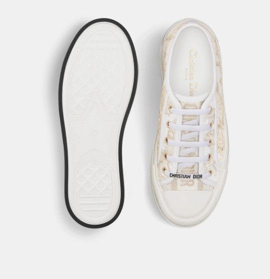 Dior o1w1db11224 Embroidered Cotton Platform Sneakers Size US 12 / IT 42 - 4 Thumbnail