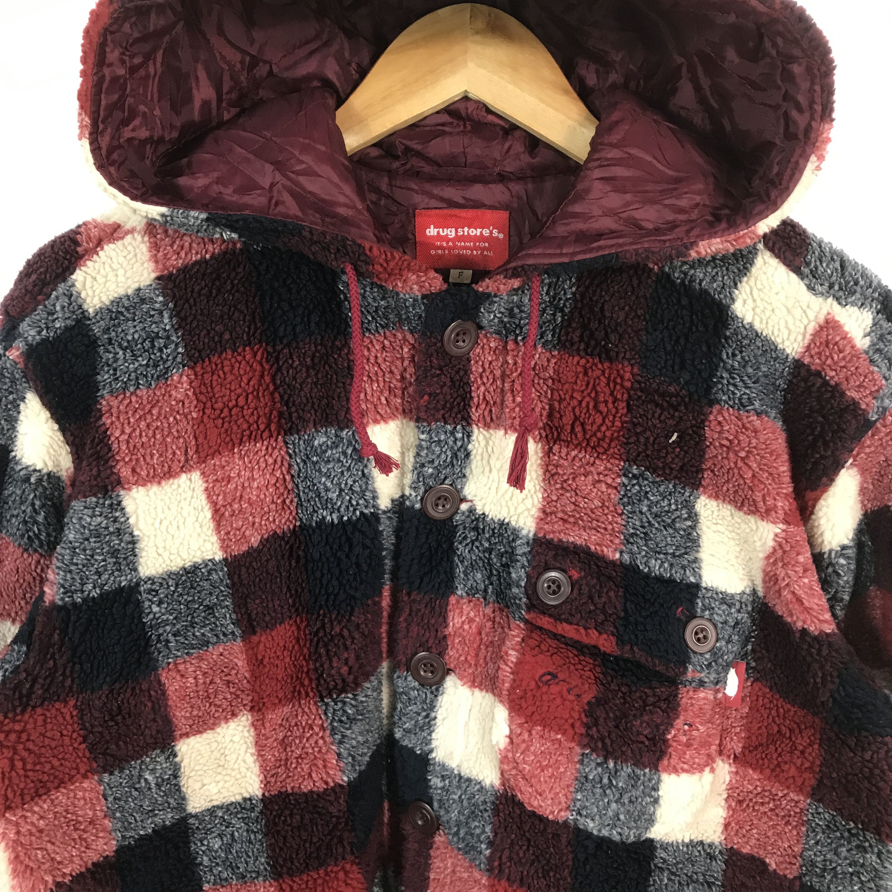 Japanese Brand drug store's multi pocket Japan Sherpa button up jacket Size US L / EU 52-54 / 3 - 3 Thumbnail
