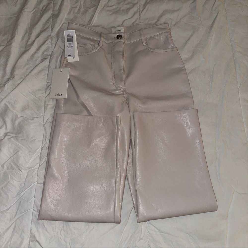 Aritzia NWT Wilfred The Melina Cropped Pant Vin Gris Size 0 Women's Size 25" / US 0 / IT 36 - 2 Thumbnail
