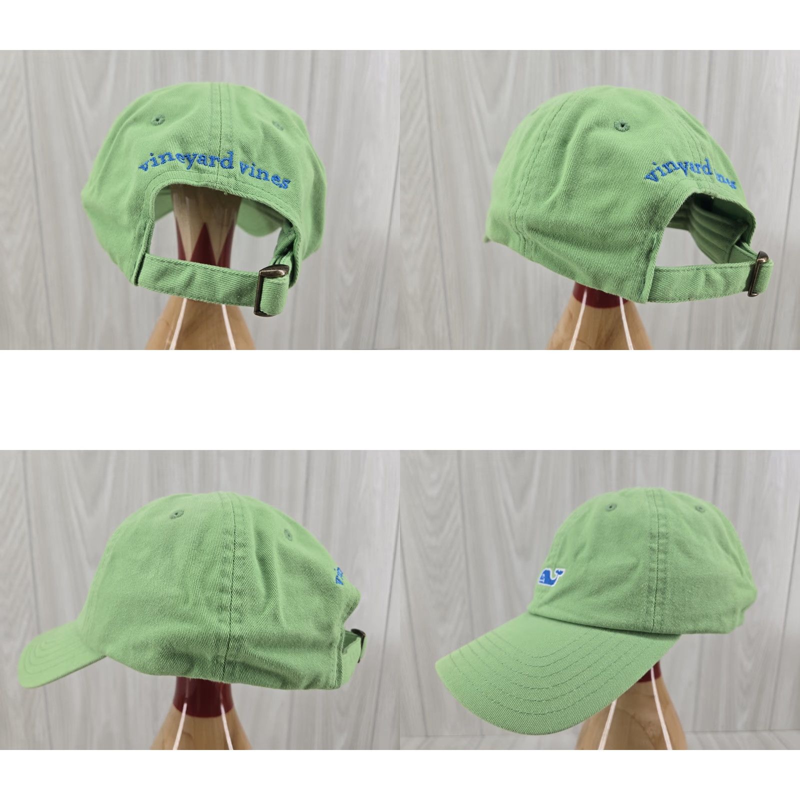 Vineyard Vines Vineyard Vines Hat Baseball Cap StrapBack Green Adjustable Whale Logo Unisex Adults Casual Adjustable Green Logo Baseball Cap Size ONE SIZE - 8 Thumbnail