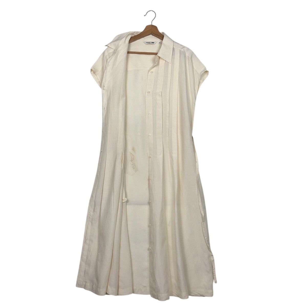 Japanese Brand UNIQLO × CDC Cream Structured Silhouette Shirt Dress – XL Size XL / US 12-14 / IT 48-50 - 13 Thumbnail