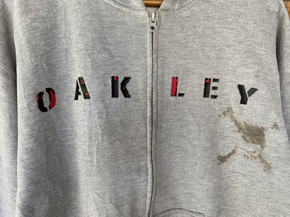 Oakley × Vintage 1990s software industry Zipper spell-out logo hoodie Size US M / EU 48-50 / 2 - 4 Thumbnail