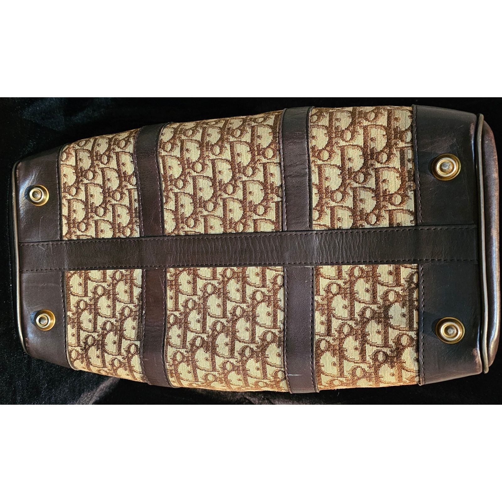 Dior CHRISTIAN DIOR 1960s RARE Early Oblique Monogram Travel Bag Size ONE SIZE - 16 Thumbnail