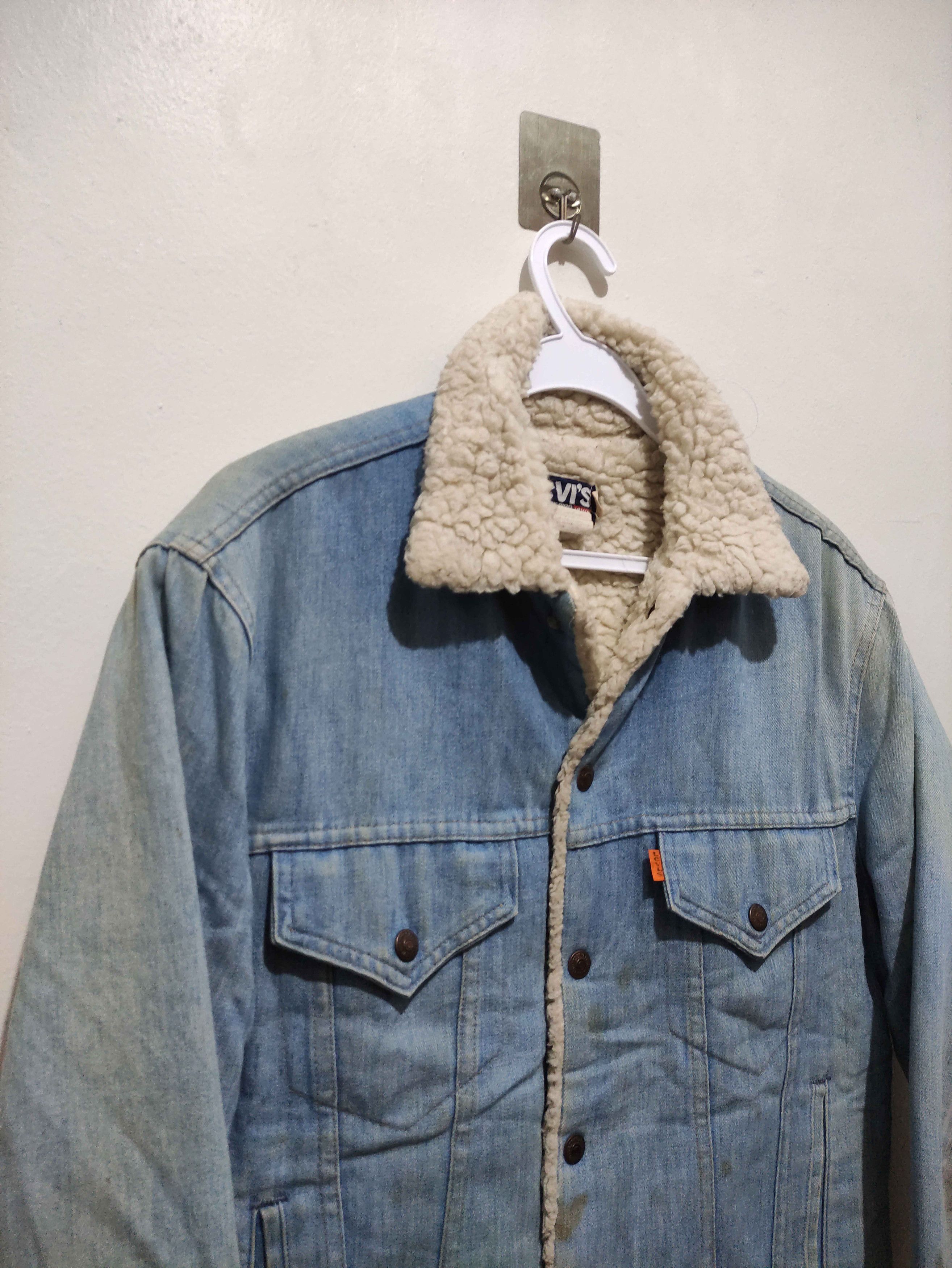 Levi's Vintage 1970's Levis Sherpa Lined Trucker Jacket Size US S / EU 44-46 / 1 - 8 Thumbnail