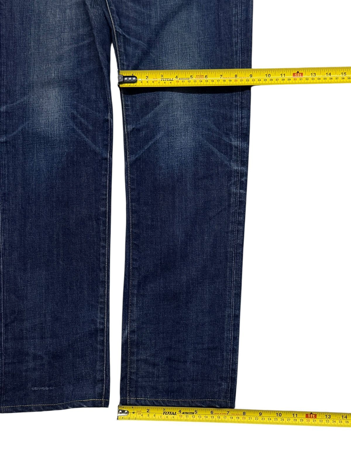 Blue Blue Japan Vintage Red Card Blue Work Denim Jeans Japan | W36 Size US 36 / EU 52 - 15 Thumbnail