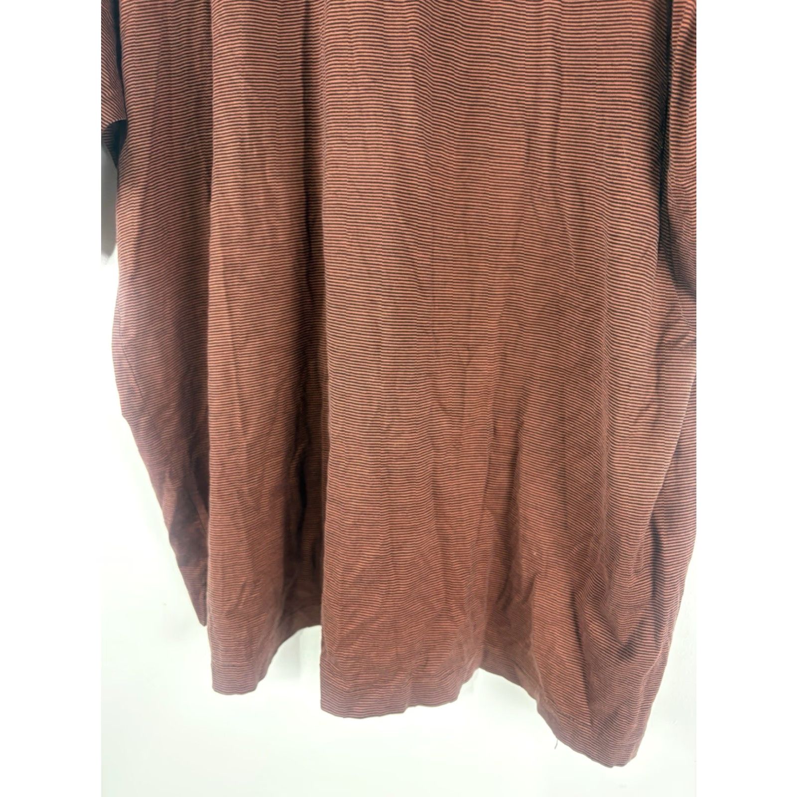Vintage VINTAGE Alan Flusser Golf Polo Men’s 2XL Short Sleeve Burnt Orange/Black Striped Cotton Activewear Size US XXL / EU 58 / 5 - 6 Thumbnail