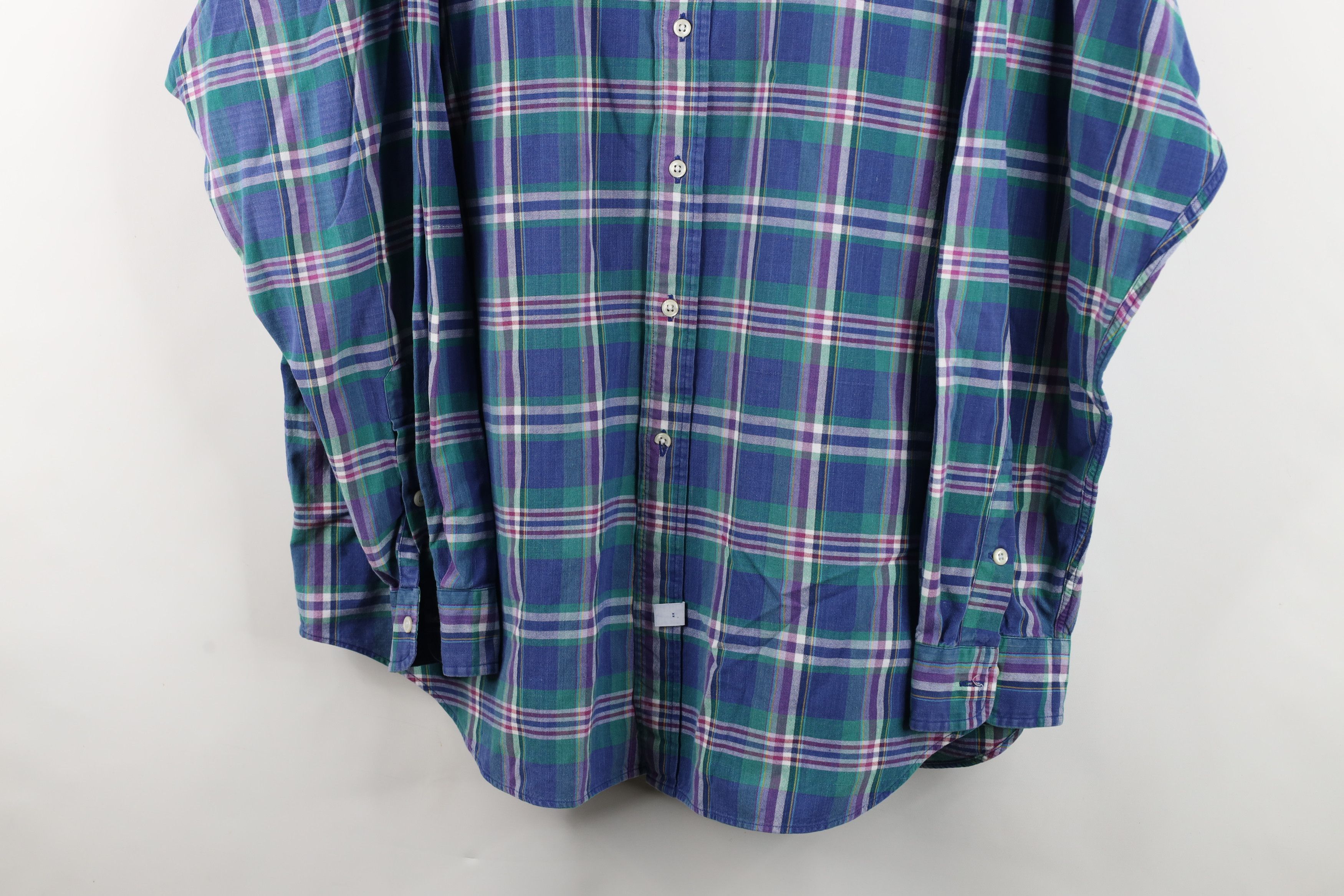 Ralph Lauren Vintage 90s Ralph Lauren Plaid Collared Button Down Shirt Size US XL / EU 56 / 4 - 3 Thumbnail