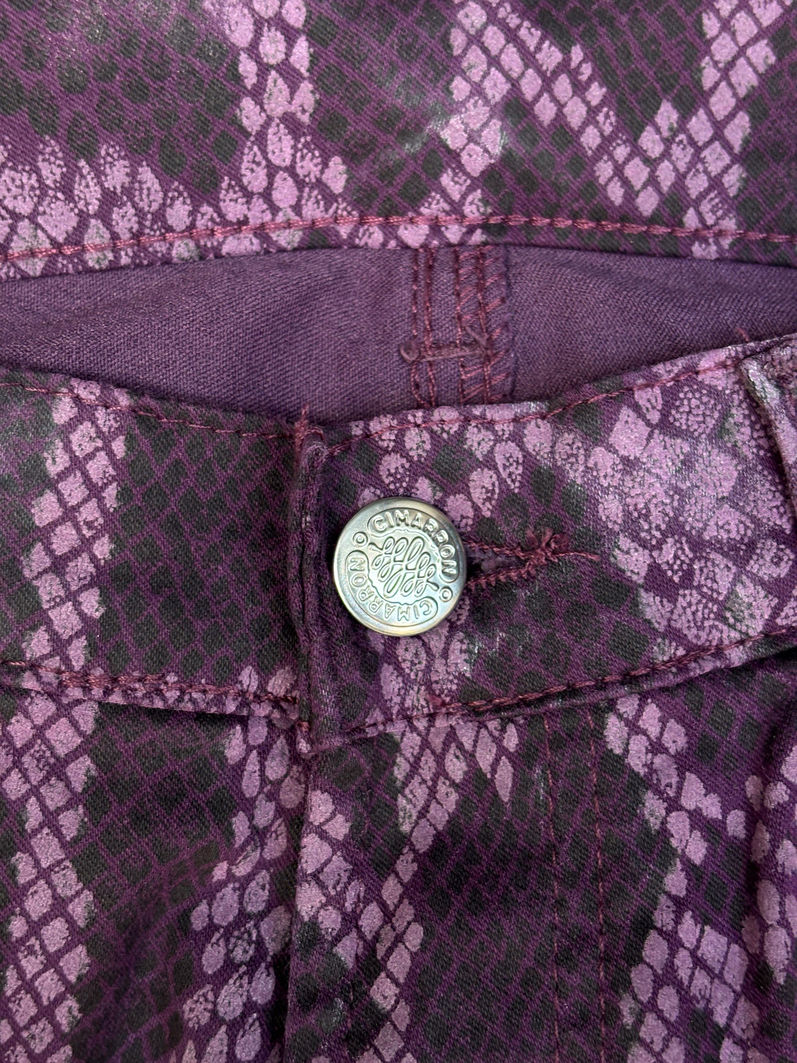 Japanese Brand Snake Printed Cimarron Trouser Pants Size 28" / US 6 / IT 42 - 7 Thumbnail