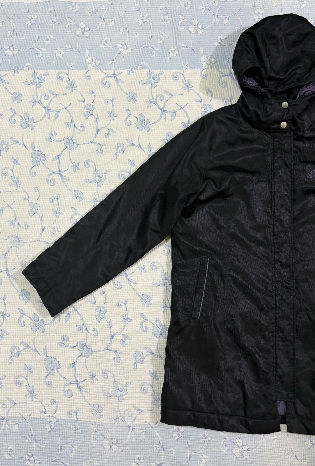 Adidas Adidas Clima Proof Parkas Fleece Quilted Hoodie Size US M / EU 48-50 / 2 - 2 Thumbnail