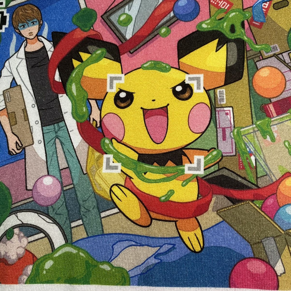 Anime × Cartoon Network × Pokemon Mischievous Pichu Pokemon Trading Card Game T Shirt Graniph Size US M / EU 48-50 / 2 - 7 Thumbnail