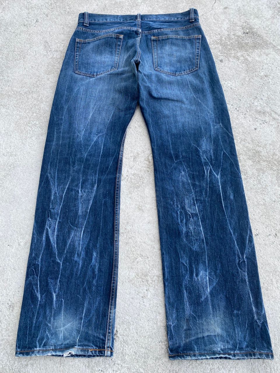 If Six Was Nine Vintage Japanese Brand Distressed Denim Size US 34 / EU 50 - 3 Thumbnail