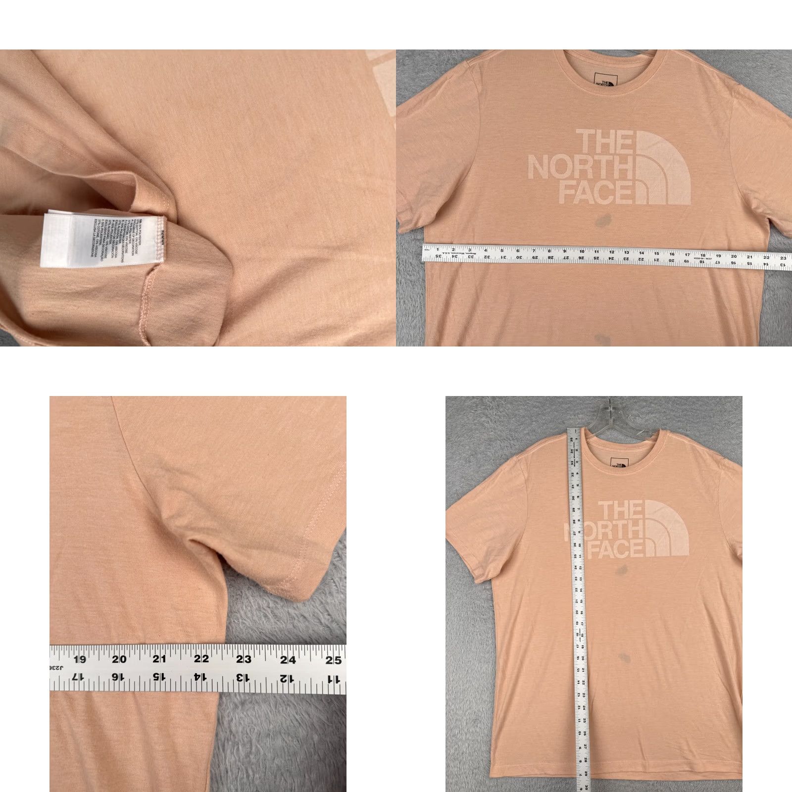 The North Face The North Face Shirt Men Extra Large Pink Polyester Blend Short Sleeve Crew READ Mens Size US XL / EU 56 / 4 - 8 Thumbnail