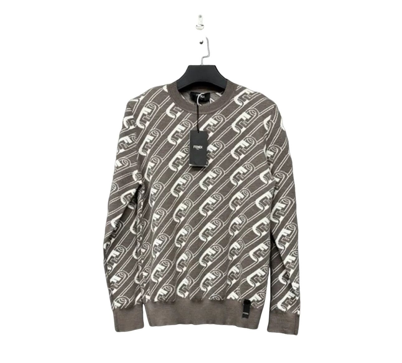 Fendi Fendi All-over Logo Knit Sweater 50 Size US M / EU 48-50 / 2 - 1 Thumbnail