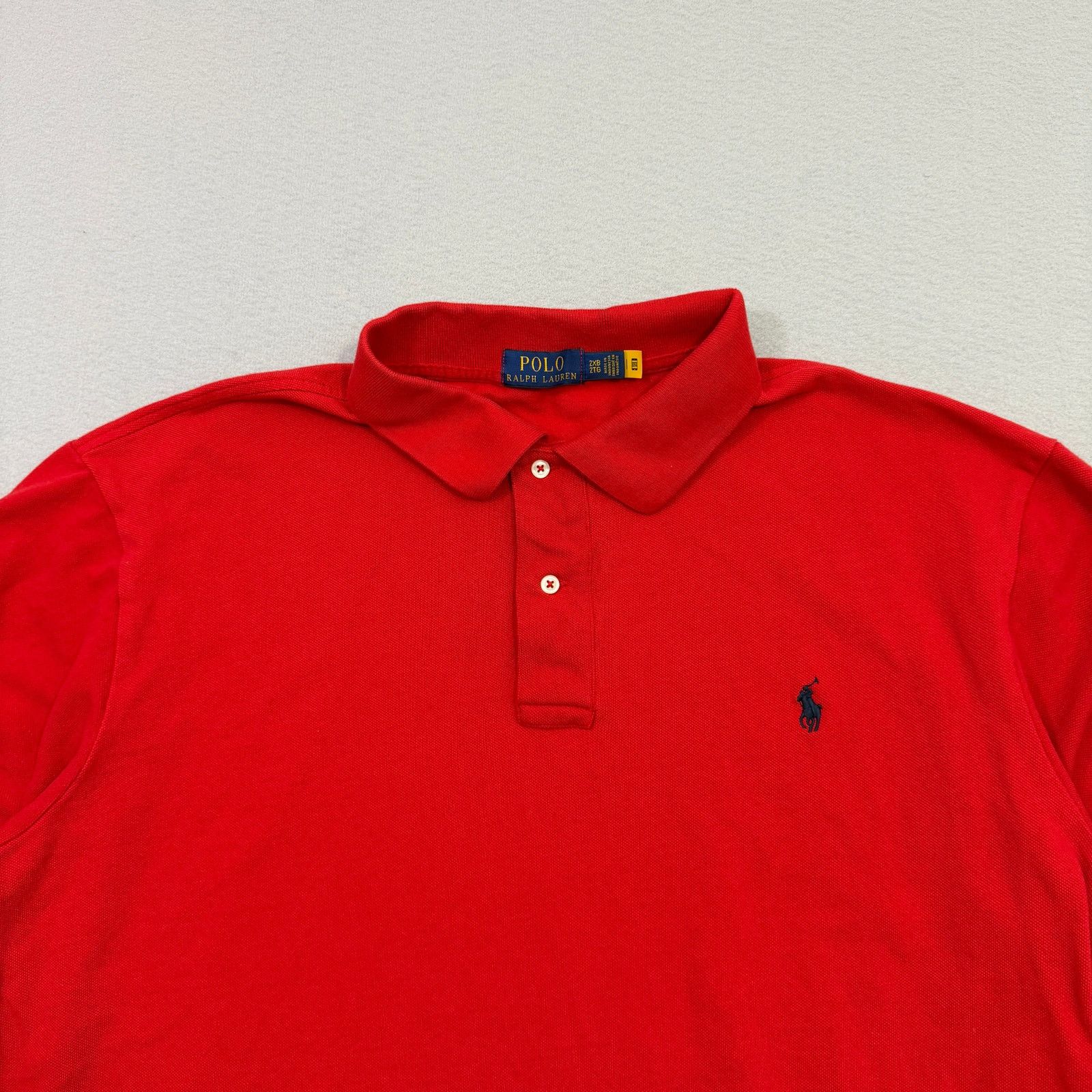 Polo Ralph Lauren Polo Ralph Lauren Shirt Men's 2XB Red Collared Pony Logo Size US XXL / EU 58 / 5 - 2 Thumbnail