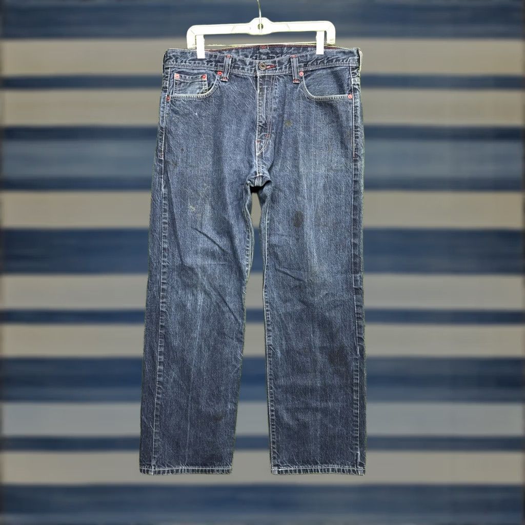 Levi's Levi's 569 Jeans Mens 36x32 Relaxed Straight Denim Dark Blue 5-Pocket USA Modern Classic Baggy Size US 36 / EU 52 - 1 Thumbnail