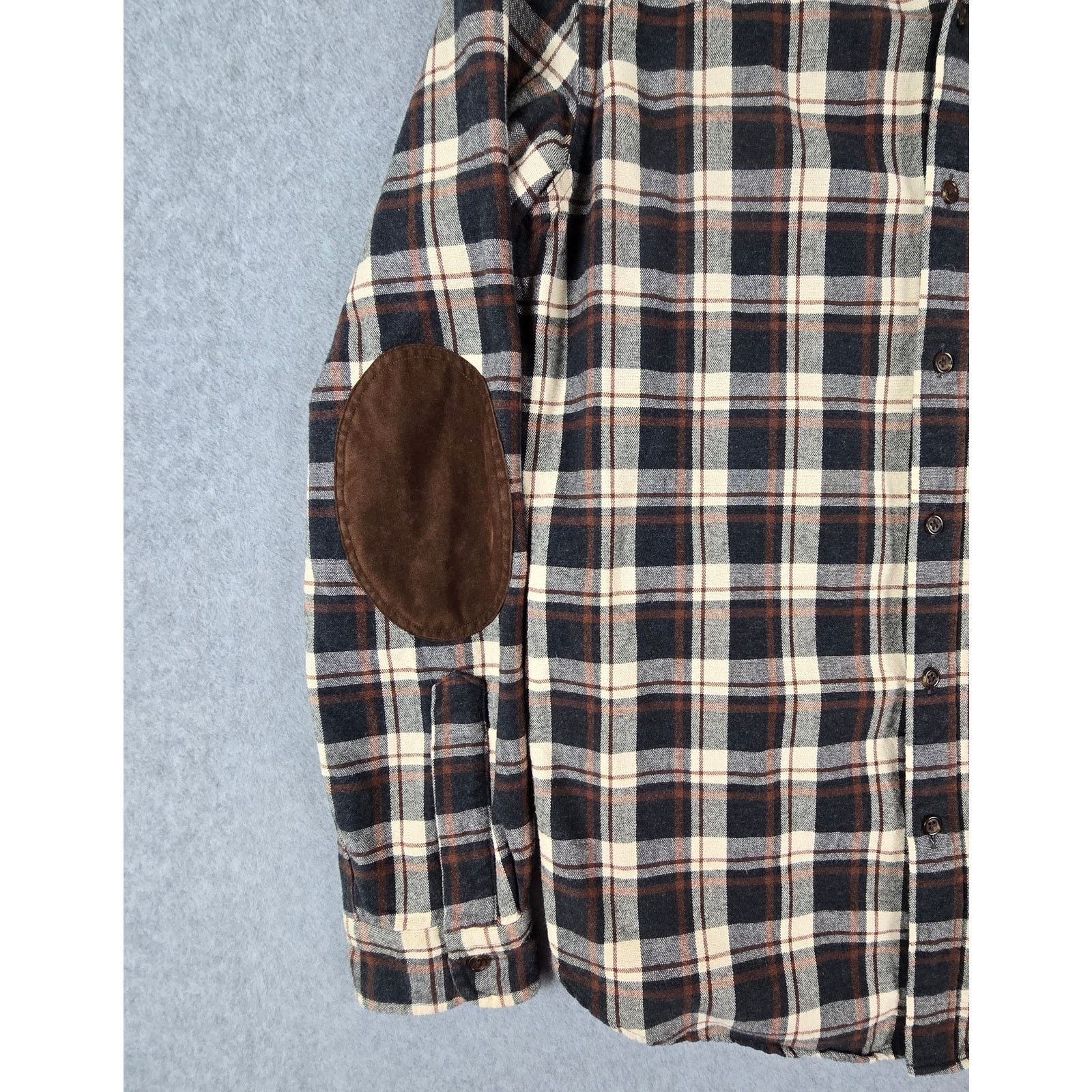 J.Crew J. Crew Mercantile Shirt Medium Brown Flannel Elbow Patches Size US M / EU 48-50 / 2 - 4 Thumbnail