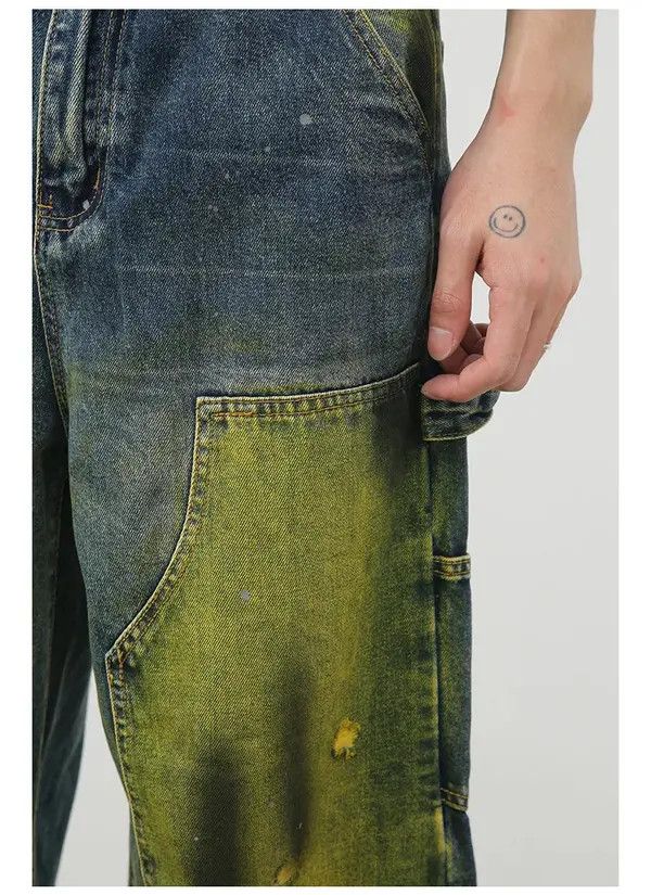Japanese Brand Kimura x Akane Mid-Waist Baggy Distressed Ripped Jeans Size US 30 / EU 46 - 2 Thumbnail