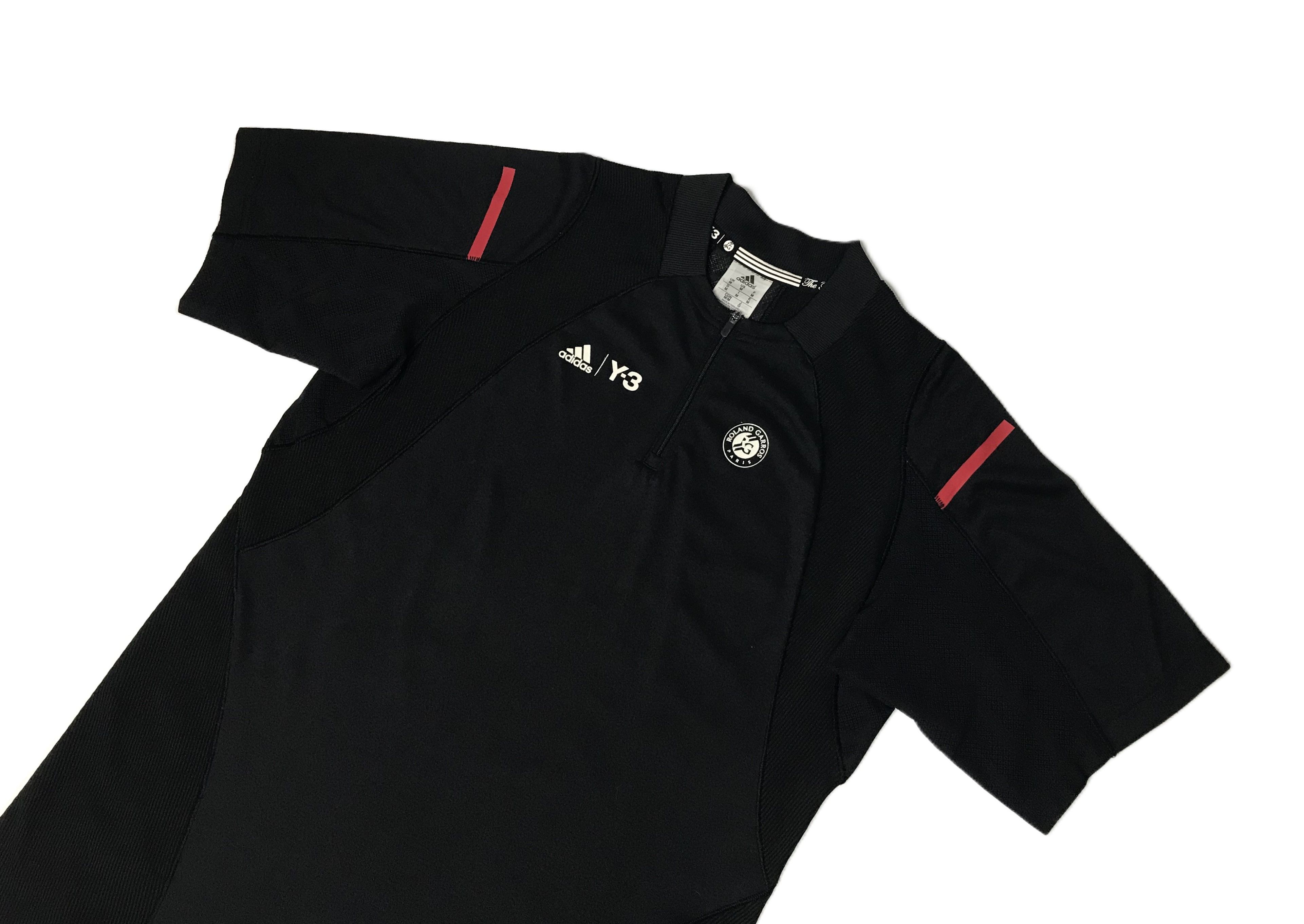 Adidas Adidas Y-3 Roland Garros Men's Size M Jersey Tennis Black Size US M / EU 48-50 / 2 - 3 Thumbnail