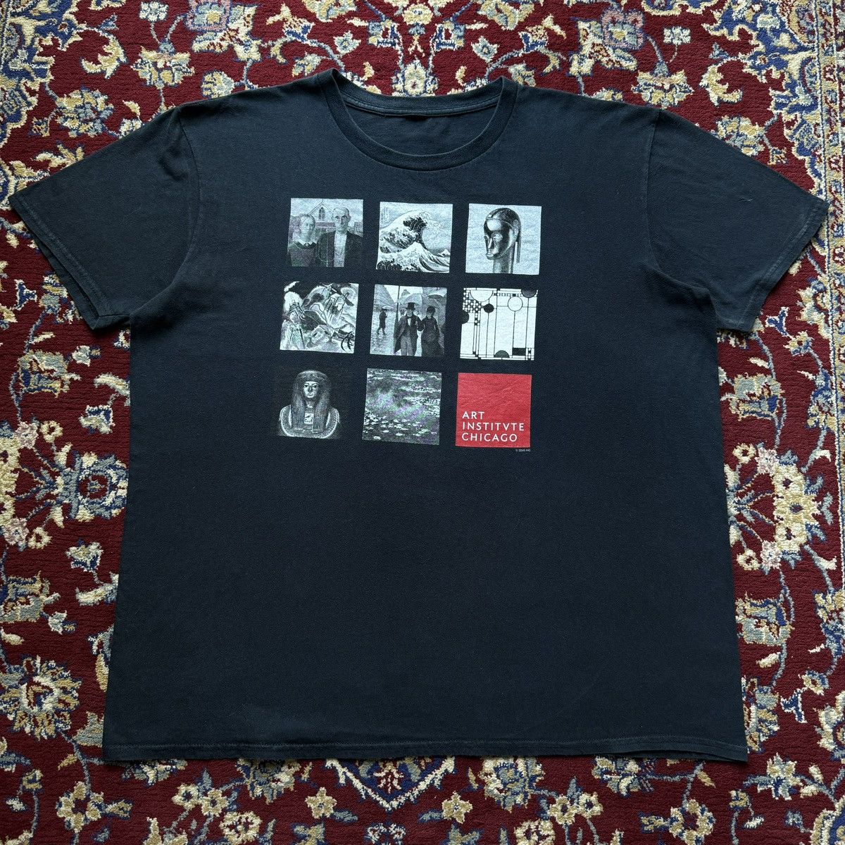 Arts & Science Vintage 2000s Art Chicago Hokusai Monet Frank Lloyld Tee Size US XL / EU 56 / 4 - 4 Thumbnail