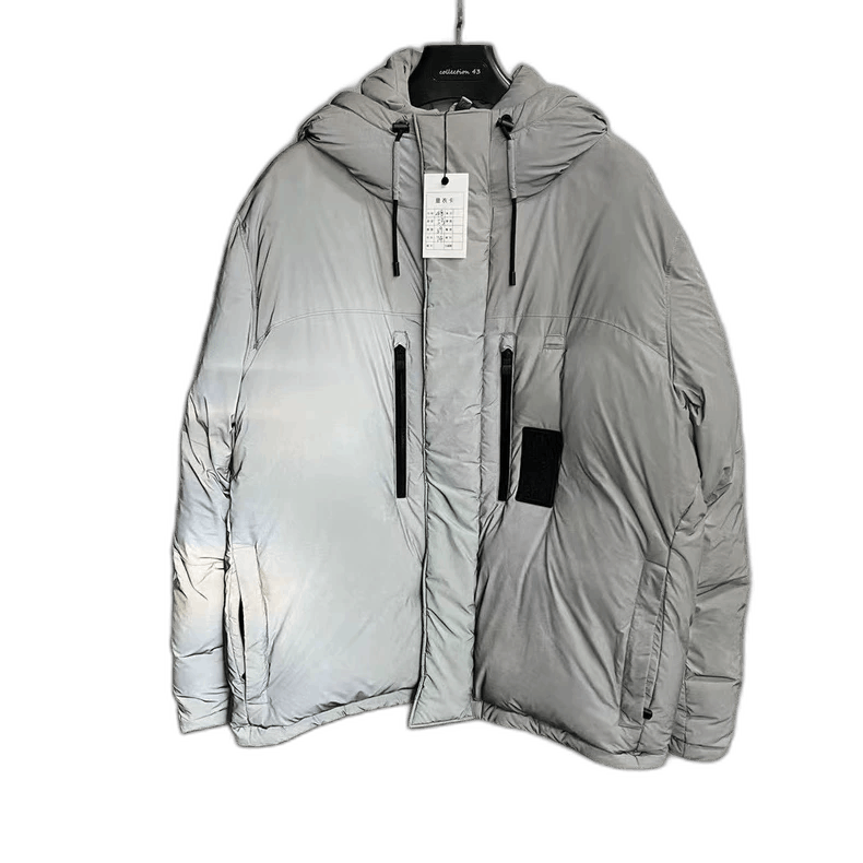 louis vuitton's latest grey 3m reflective offset pattern lo jacket
