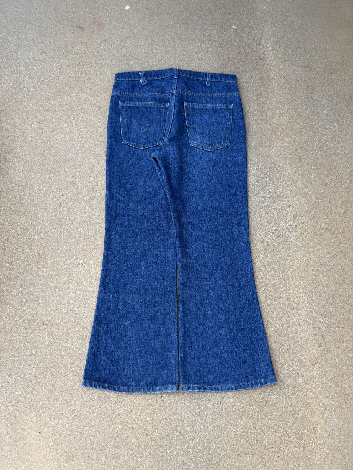 Levi's Vtg 70’s Levi’s 646 Orange Tab Bellbottom Flare Jeans 34x28 Size US 34 / EU 50 - 2 Thumbnail