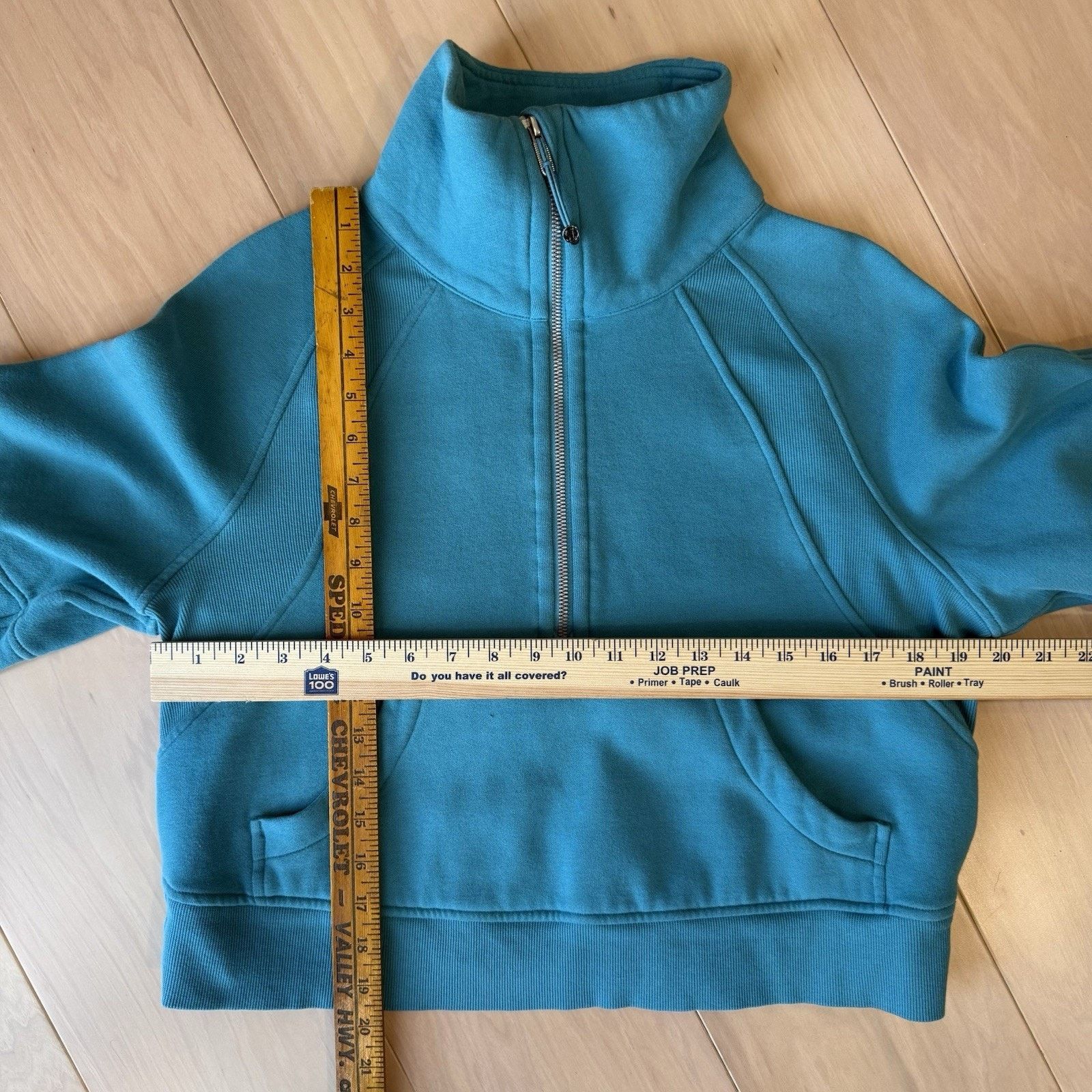 Lululemon Lululemon Scuba Oversized Funnel Neck XS/S Blue Fleece Size S / US 4 / IT 40 - 3 Thumbnail