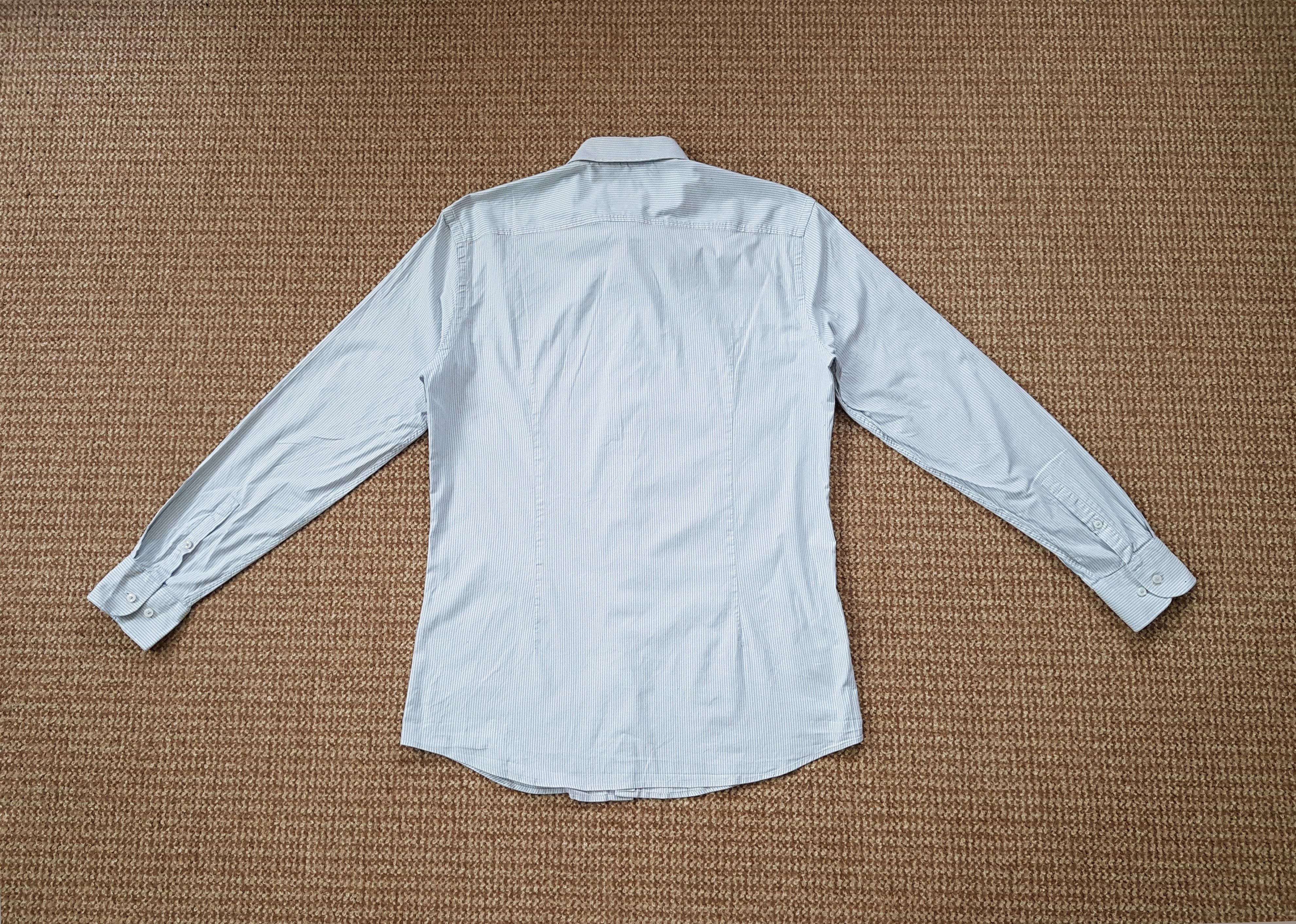 Hugo Boss Hugo Boss Stripe Shirt H-HANK-spread-C1-222 sz 41/16 L Slim Size US L / EU 52-54 / 3 - 2 Thumbnail