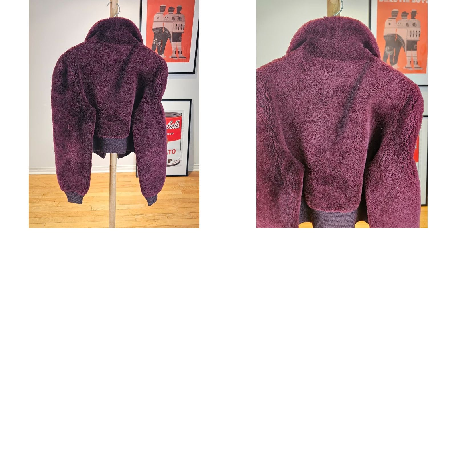 Vintage VINTAGE OAKBURY BURGUNDY SHEEPSKIN SHEARLING JACKET SZ W-MEDIUM Jacket Womens Size M / US 6-8 / IT 42-44 - 10 Thumbnail