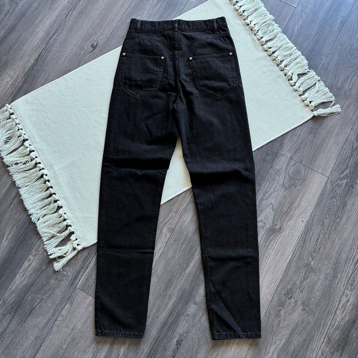 Isabel Marant Isabel Marant Washed Black High Waisted Slim Jeans Size 29" - 8 Thumbnail