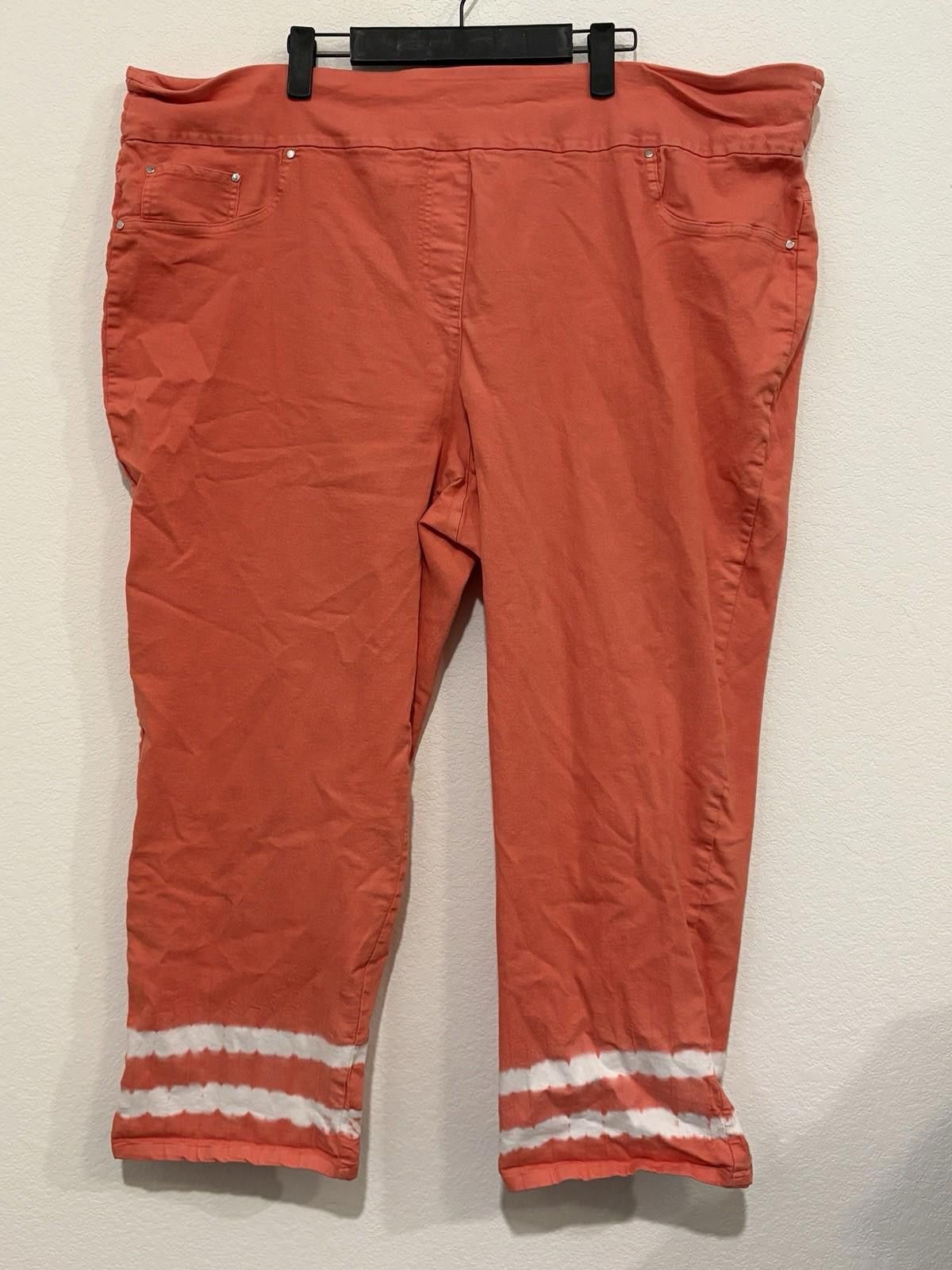 Other Ruby Rd Salmon Pink Jegging Jeans Women’s Plus Size 24W Size 42" / US 20 - 2 Thumbnail
