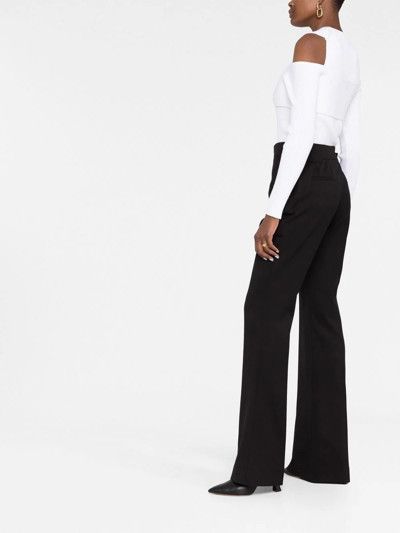 Tom Ford o1loc1c0924 MAK1156 Cold-shoulder Wool Sweater in White Size M / US 6-8 / IT 42-44 - 4 Thumbnail