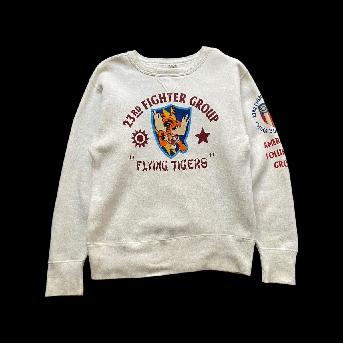 Buzz Rickson's × Japanese Brand × Toyo Enterprises Buzz Rickson's Sweatshirt Toyo Enterprise Flying Tigers USAF Size US M / EU 48-50 / 2 - 1 Thumbnail