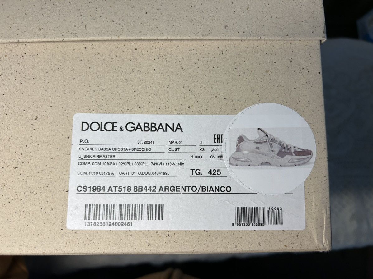 Dolce & Gabbana Dolce & Gabbana Air Master ‘Silver White’ sneakers Size US 9.5 / EU 42-43 - 8 Thumbnail
