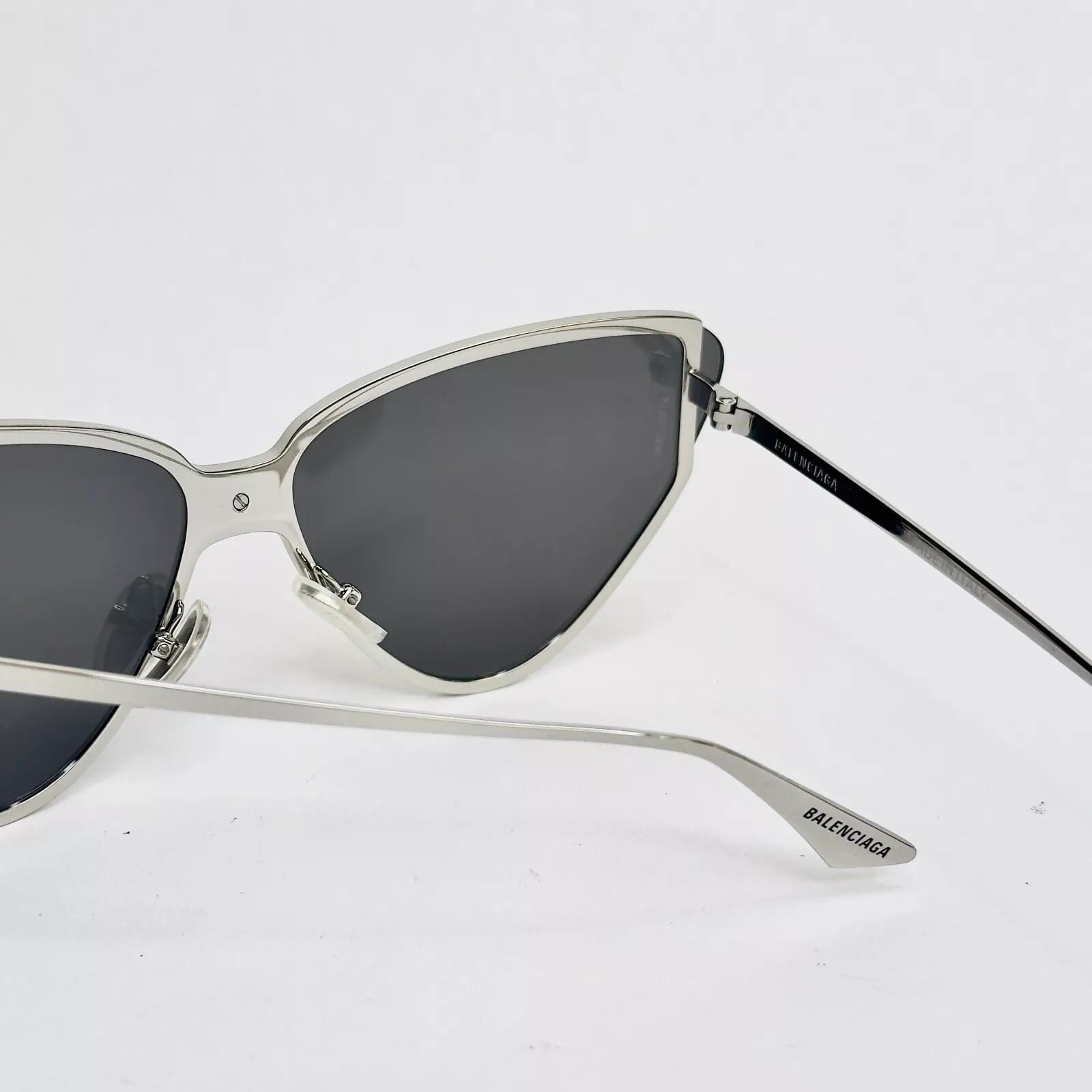 Balenciaga BALENCIAGA SHIELD 2.0 0191 Metal Silver Pale BB0191S 005 Size ONE SIZE - 2 Thumbnail