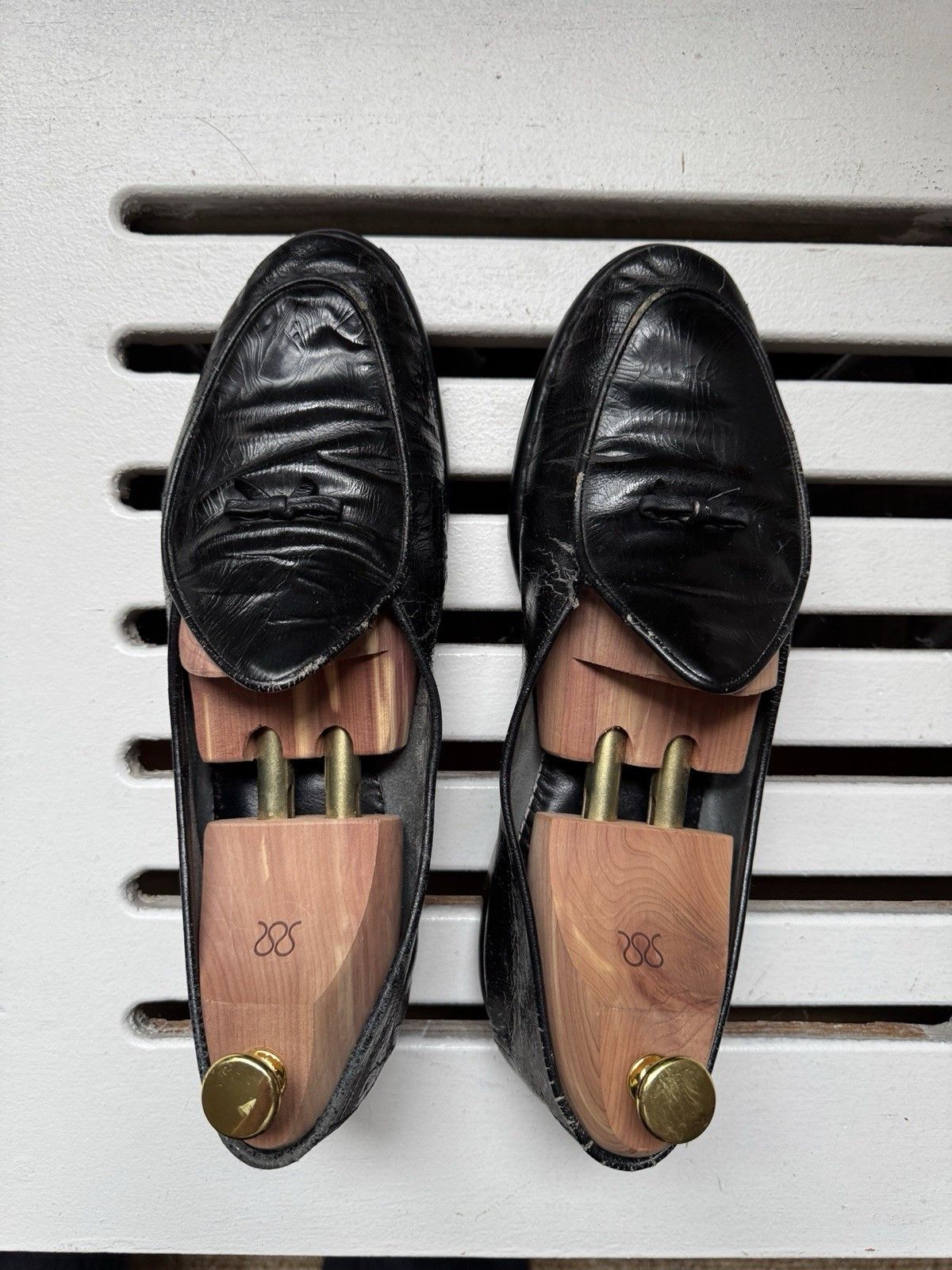 Belgian Shoes Belgian Shoes Mr. Casual Black Patent Evening Loafers 9.5 W Size US 9.5 / EU 42-43 - 2 Thumbnail