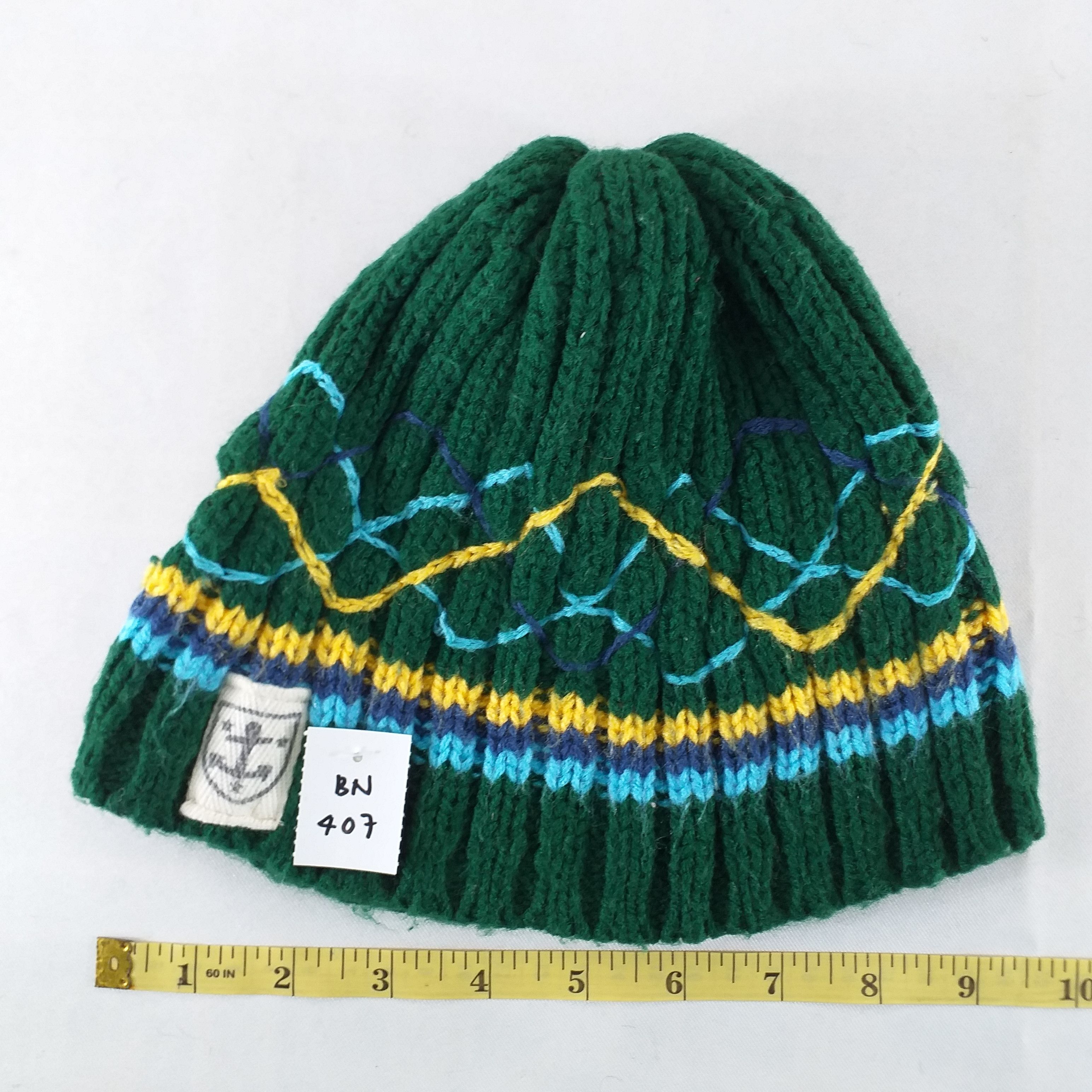 Japanese Brand Stripes Line Snow Cap Hat Beanie -BN407 Size ONE SIZE - 4 Thumbnail