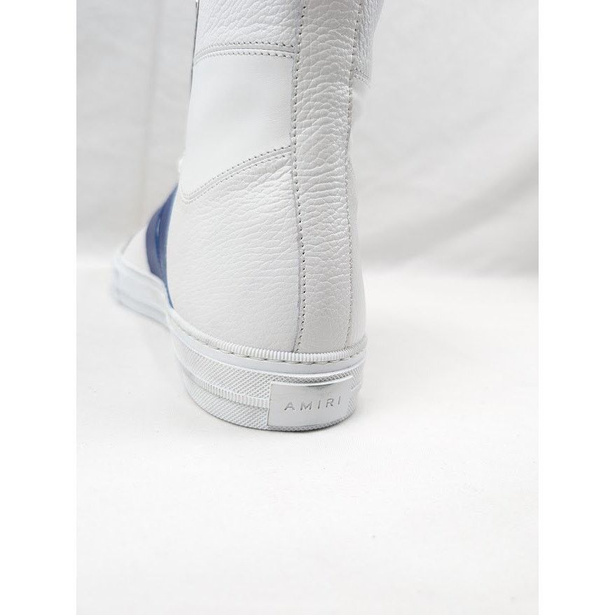Amiri o1rshd1 Leather Sunset Sneakers in White/Blue Size US 12 / EU 45 - 12 Thumbnail