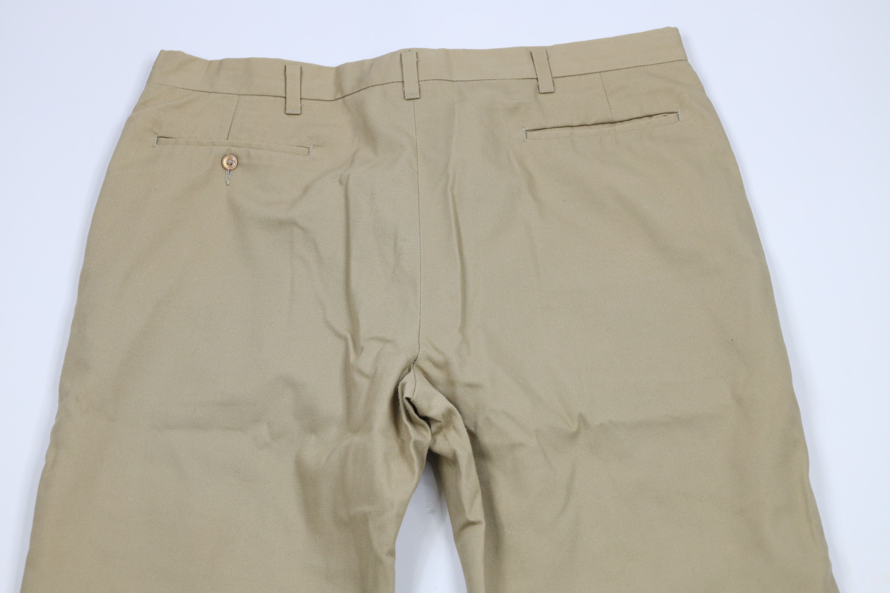Vintage Vintage 70s Streetwear Wide Leg Chino Pants Trousers Tan Size US 34 / EU 50 - 10 Thumbnail