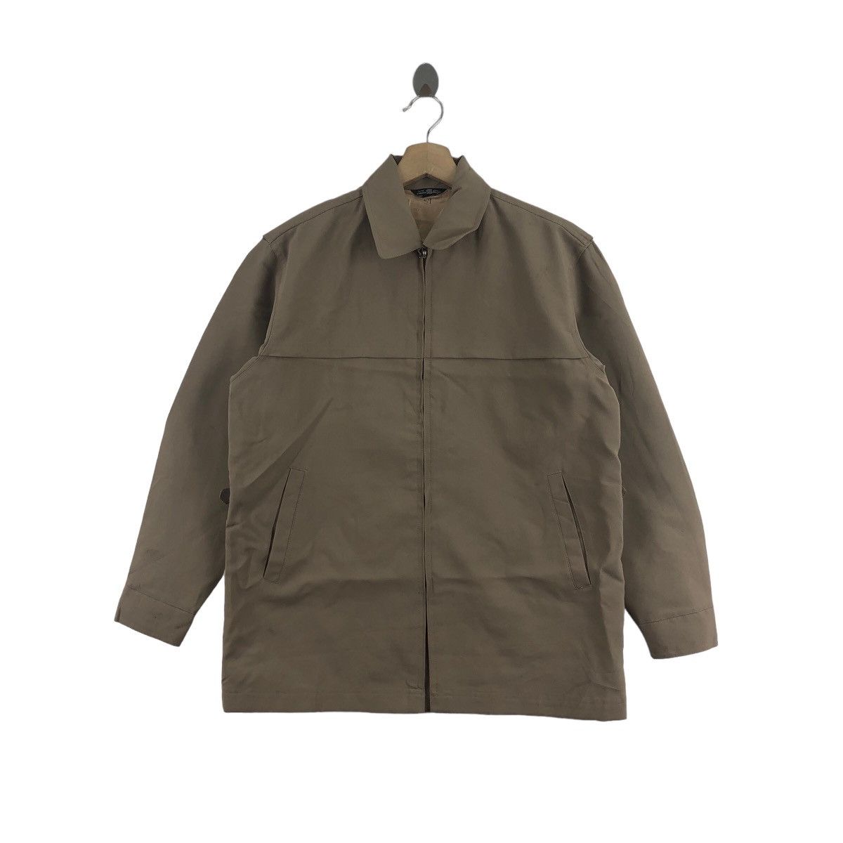image of Indigo x Vintage 80's Toray Stretch Jacket Toyo Rayon in Green, Men's (Size Medium)